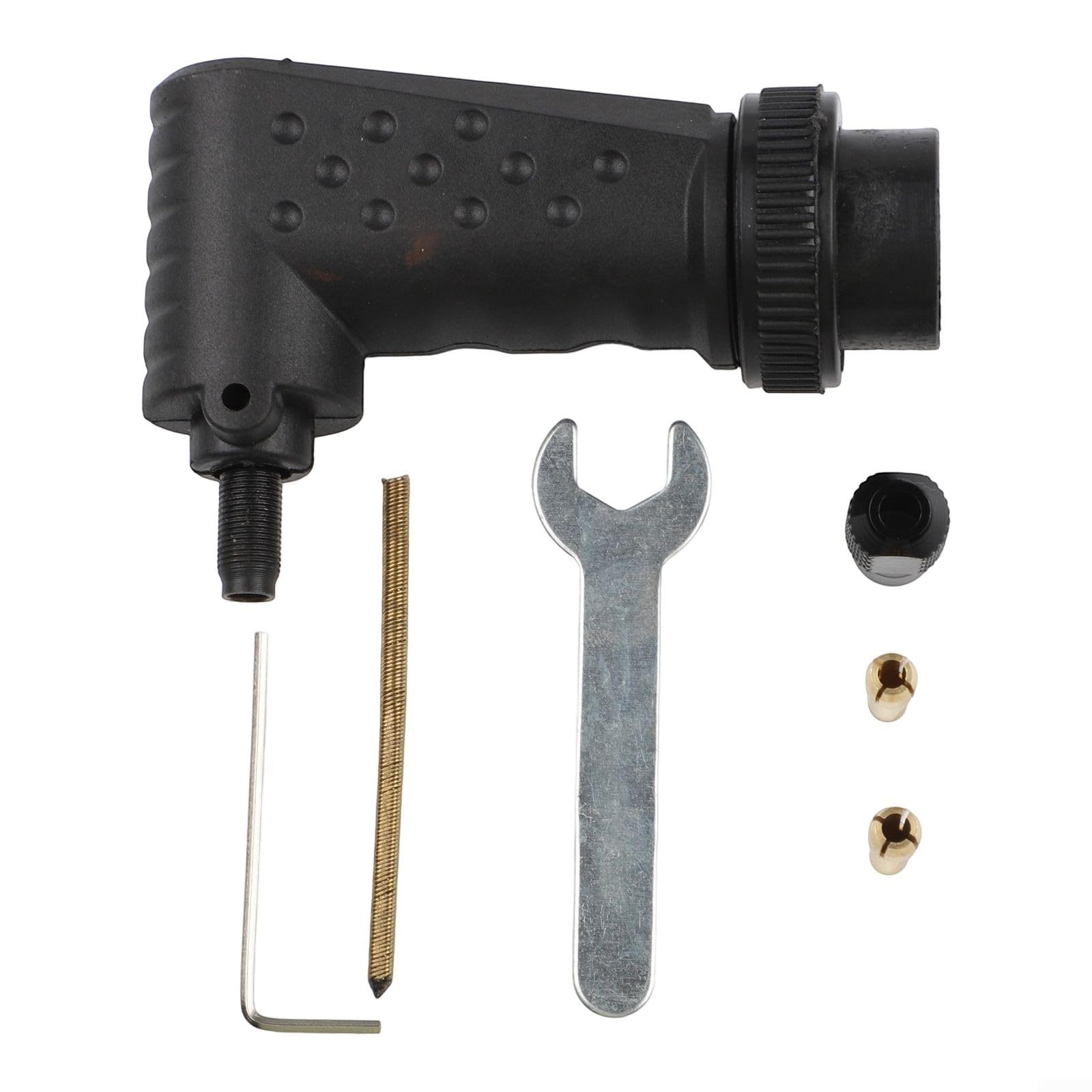 Adattatore per utensili rotanti ad angolo retto compatibile con Dremel in metallo e plastica per prestazioni affidabili nelle applicazioni di rettifica
