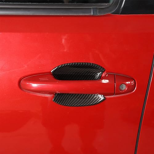 Miniatura 3 de Accesorios de coche para Toyota Tacoma 2016 2017 2018 2019 2020 2021 2022 2023 estilo fibra de carbono exterior manija de puerta lateral cubierta de