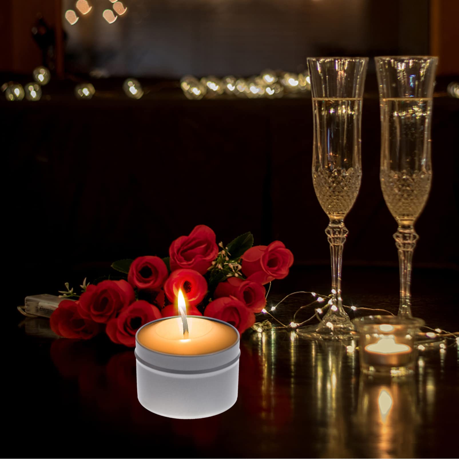 HOMSFOU 12pcs Candle Making Tins Empty Candle Jars for Crafts Storage Tinplate Containers Seamless Design for Home Projects and Art Supplies