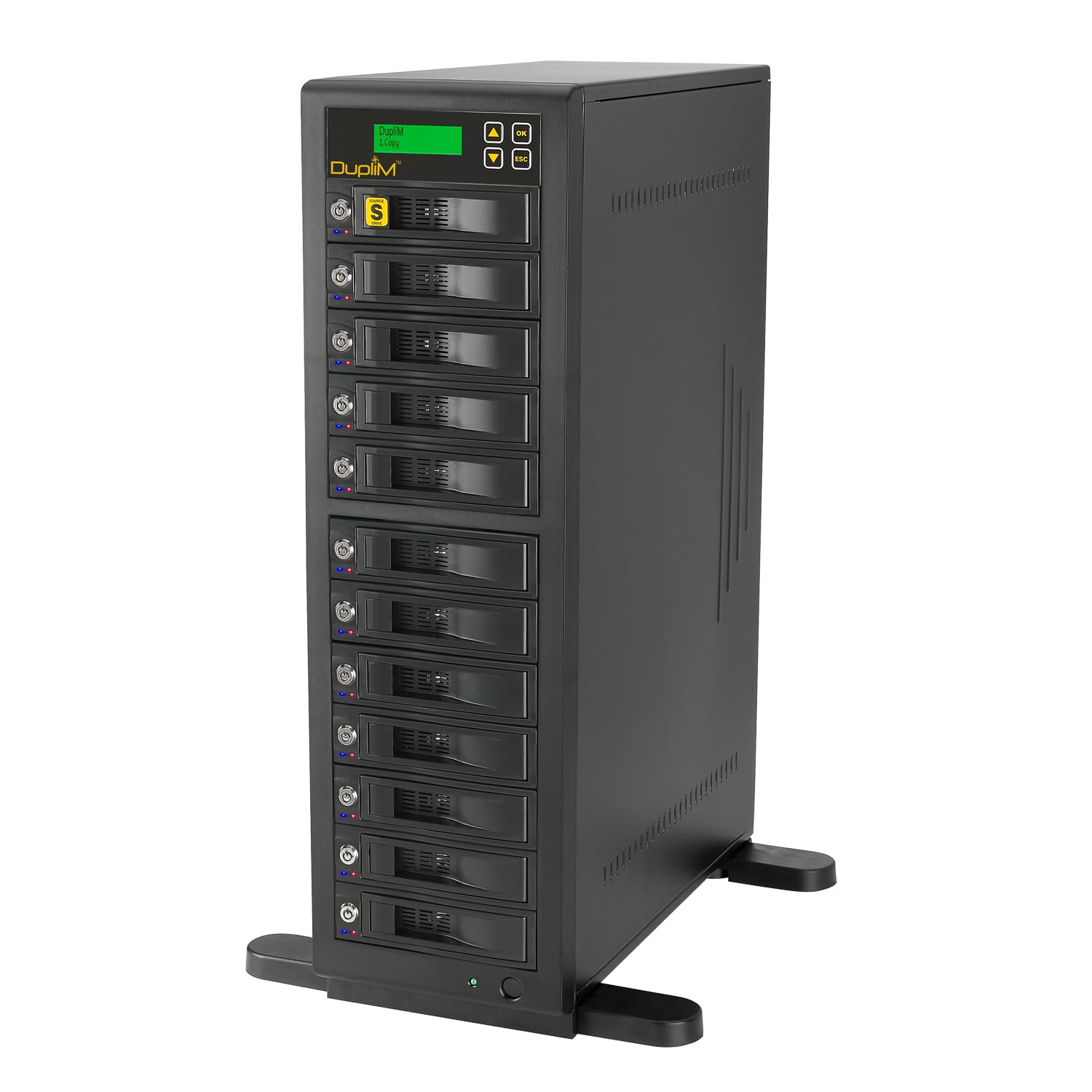 DupliM 1:11 SSD HDD SATA Duplicator and Hard Disk Drive Sanitizer Stand-Alone Cloner Burner