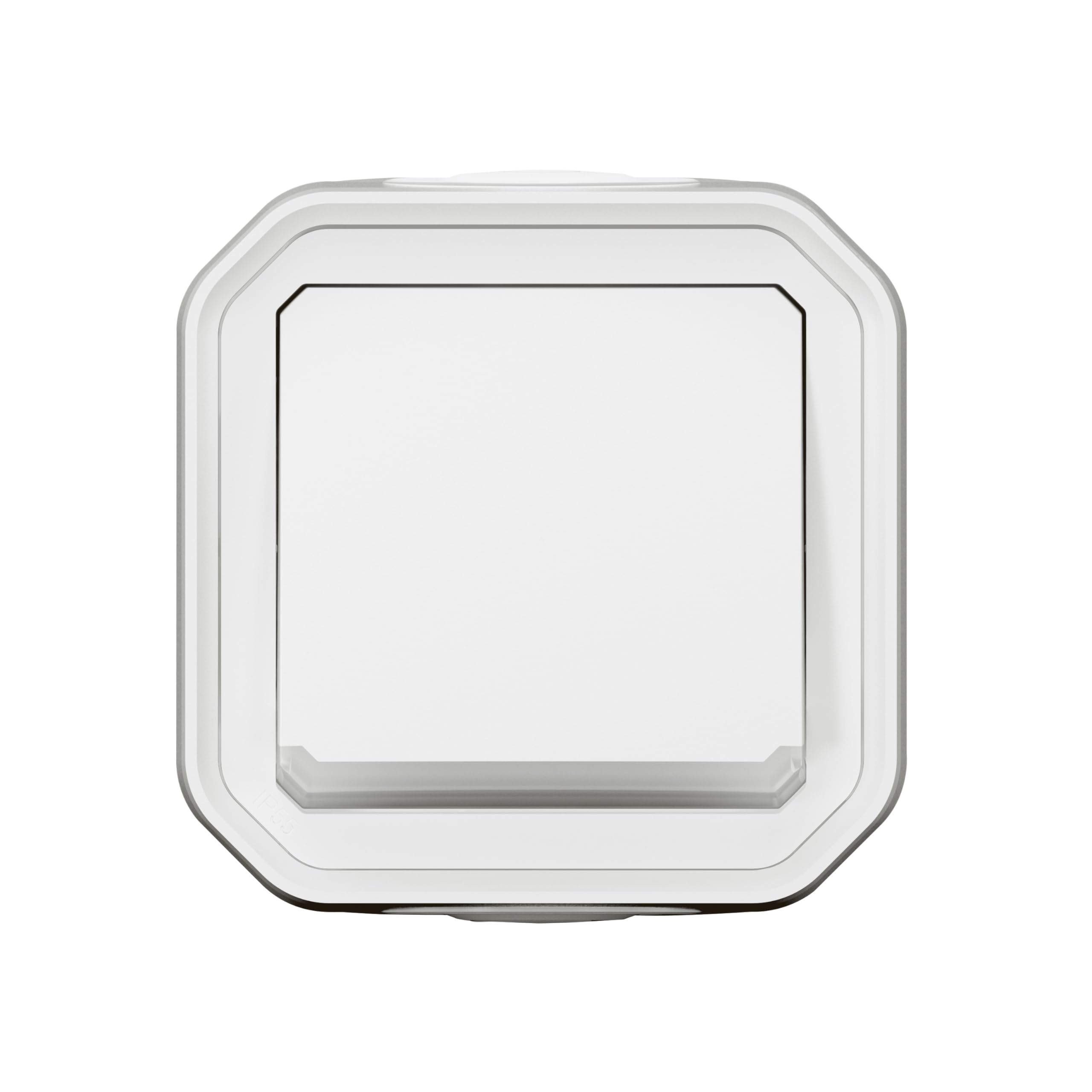 Legrand - Light switch 10A - Plexo - Waterproof IP55 - Complete lighting control ready to install - Flush mount - White - 069823LE