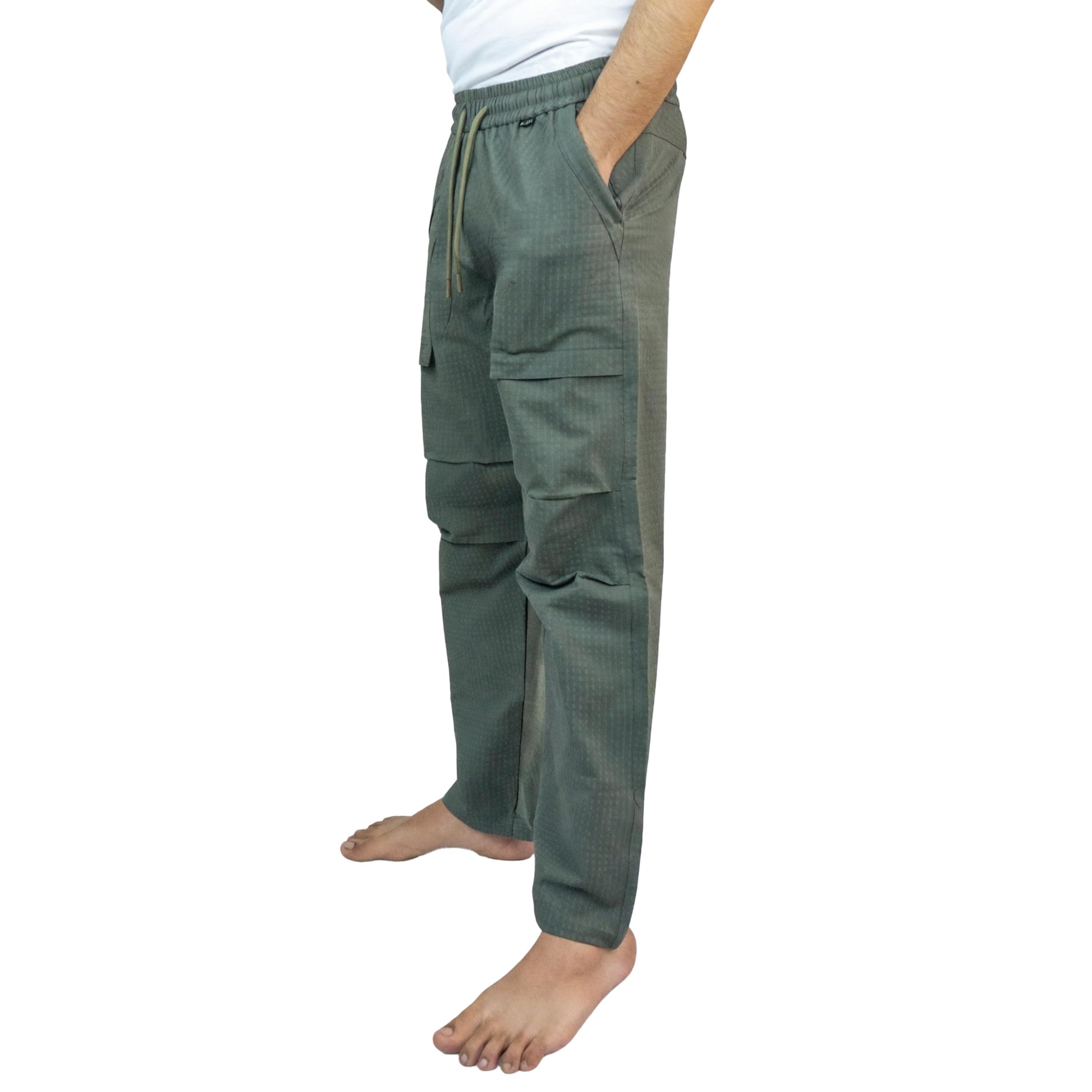 Buy Boxify Men's Jogger Cargo Pants | Olive Green Ripstop Fabric
