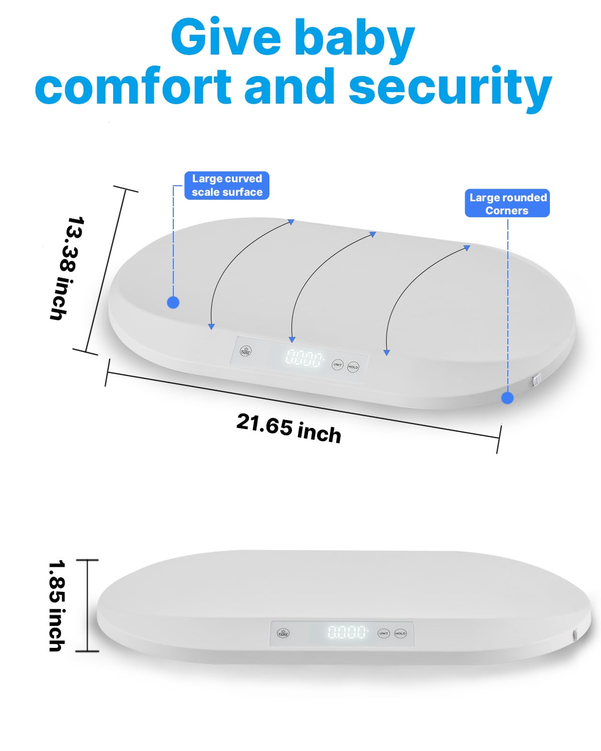 Pèse-bébé électronique LED 40 kg, balance numérique nourrisson animal de compagnie