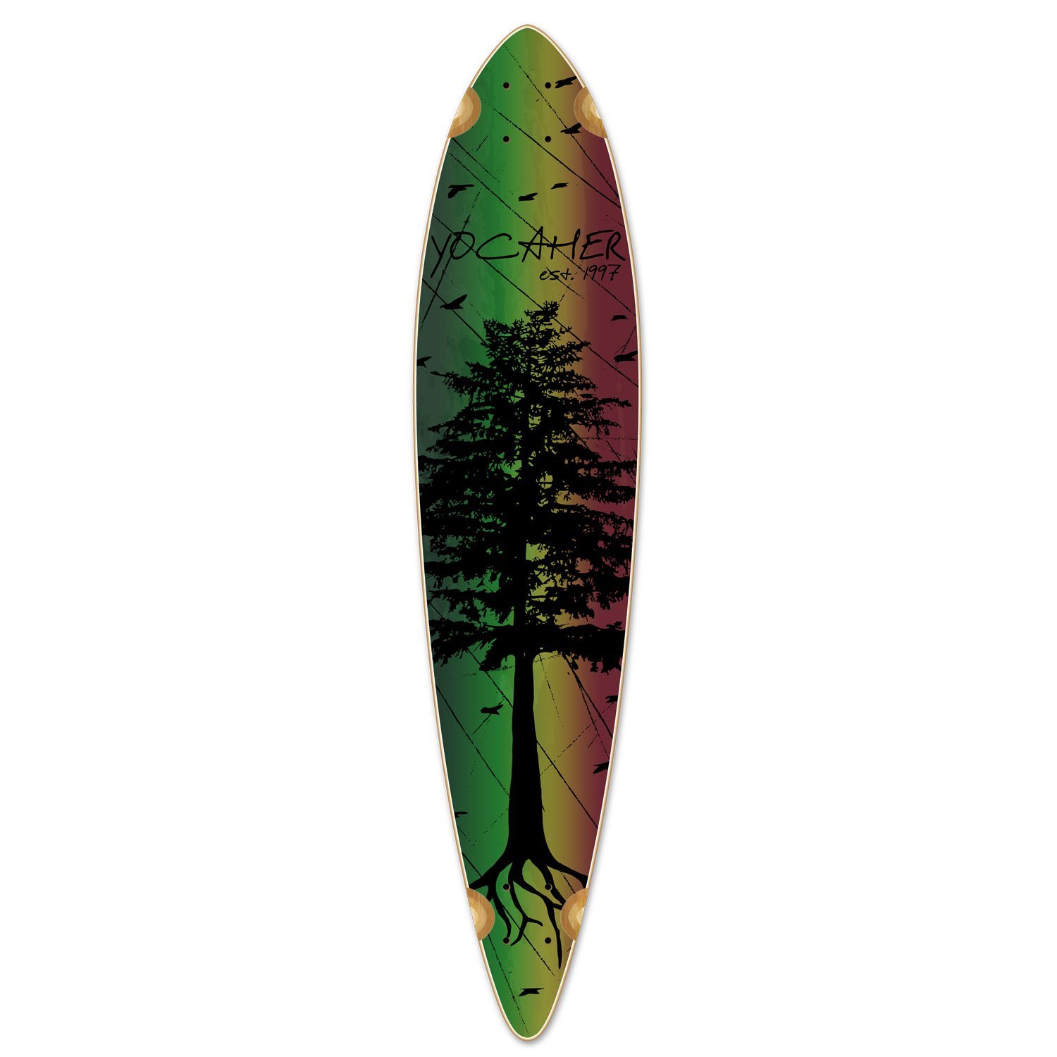 REKON 41 Inch Pintail Complete Longboard Geometric