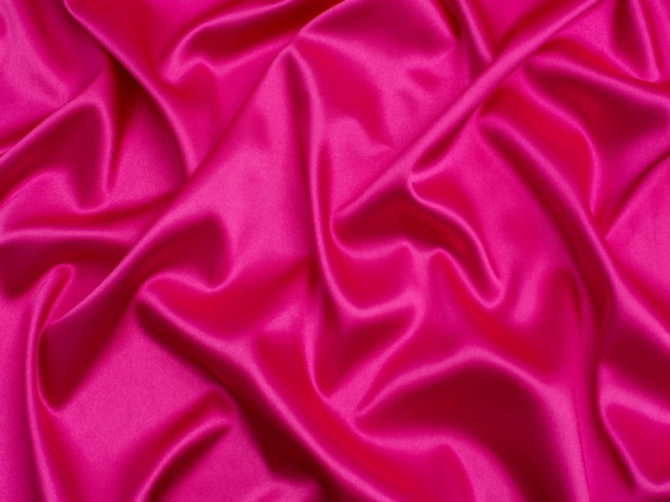 Minerva Cerise Pink Stretch Woven Satin Fabric - Per Metre