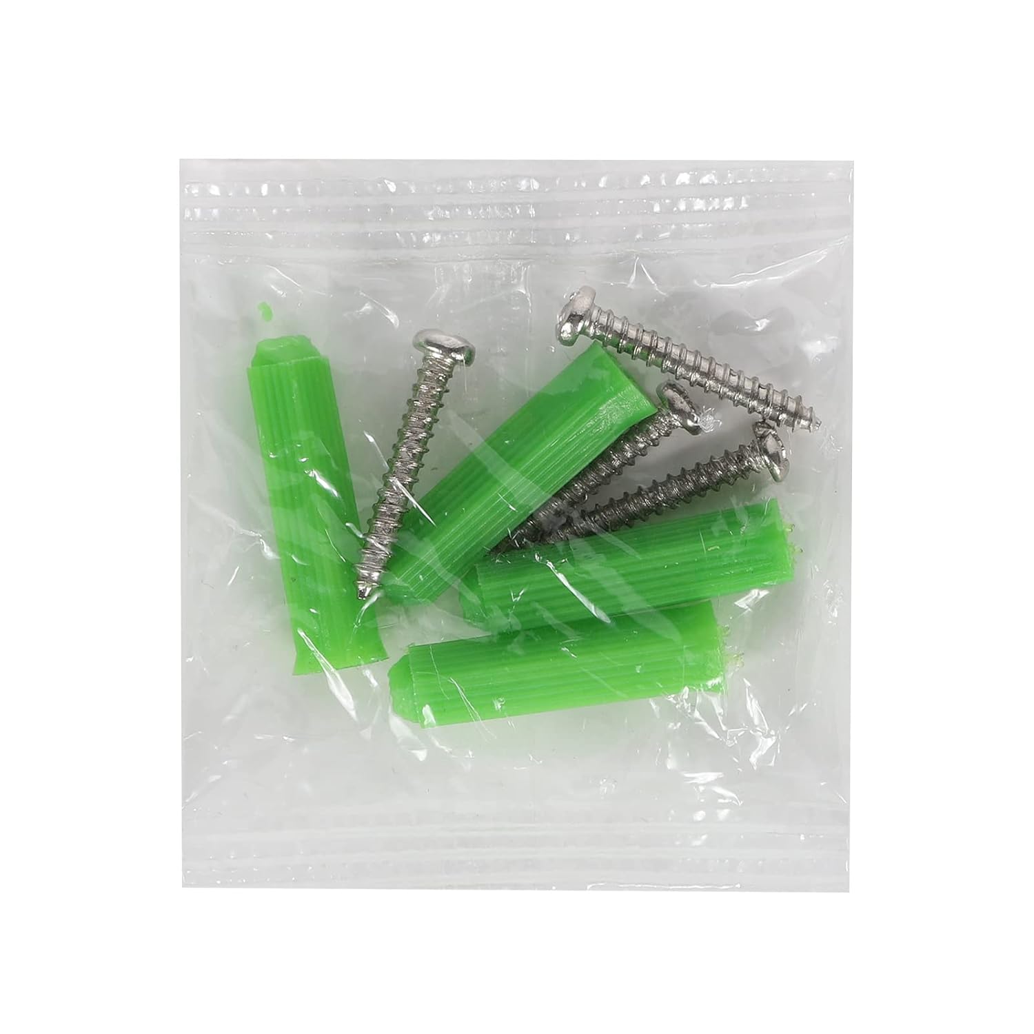 Miyole 4PCS Drywall Screws Kit with Expansion tubes, Wall Plug Bolts