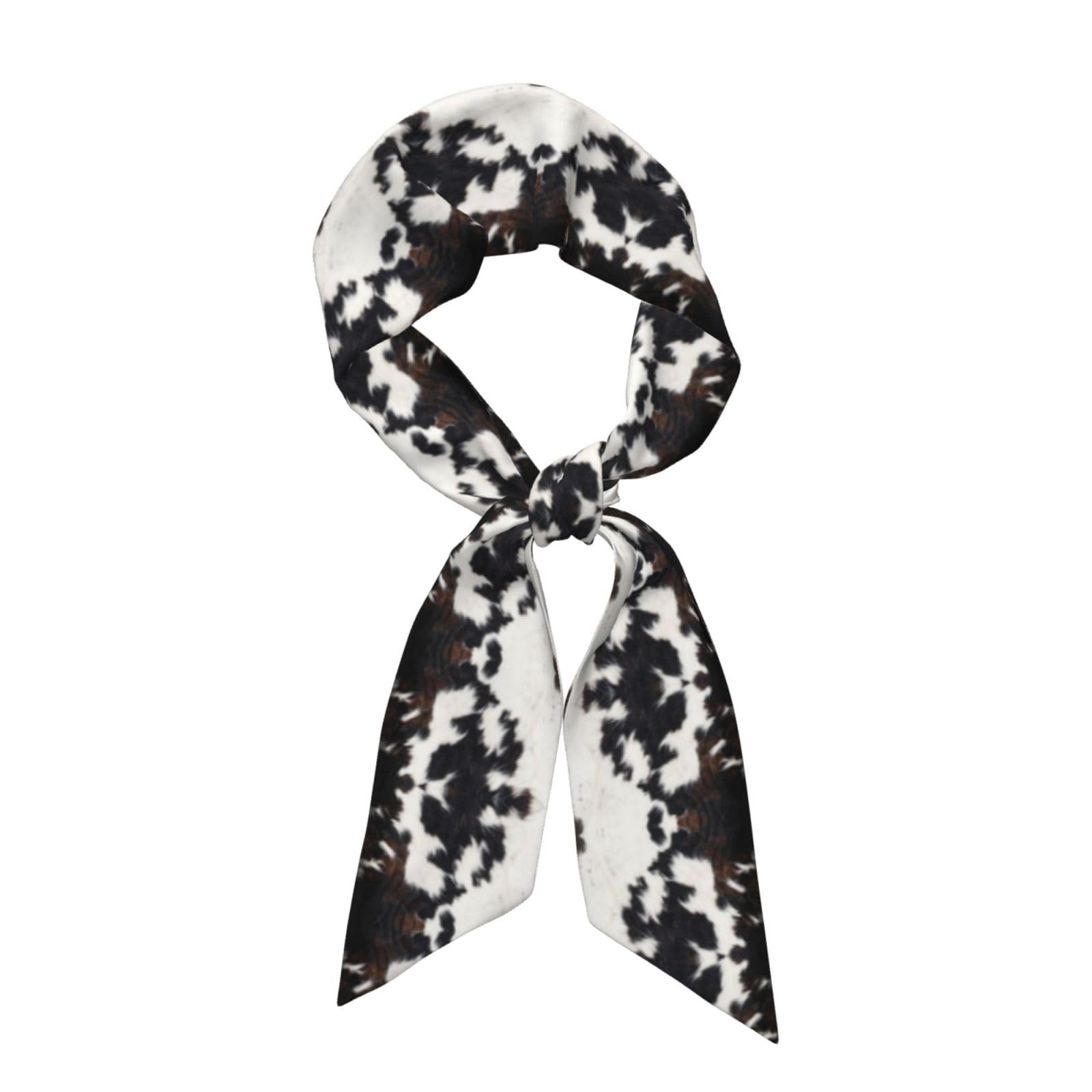 Ywsotre Unisex As Picture Brown Cowhide, Neck Scarves, Neckerchief Headband, Women's Fashion Scarf
