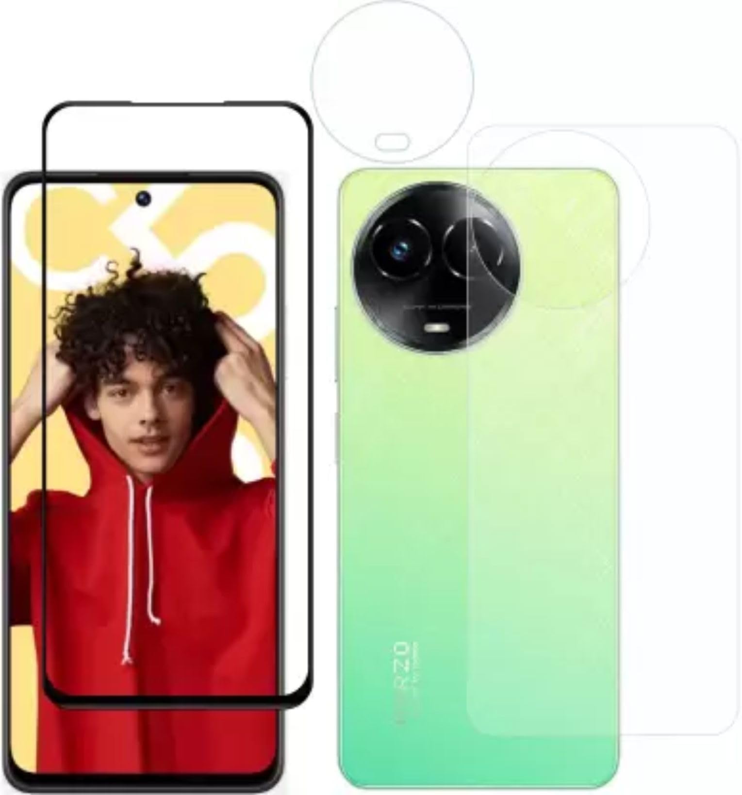 See full amazon price history chart for FRONT AND BACK SCREEN GUARD FOR REALME C67 5G, NARZO 60X 5G,REALME 11 5G REALME 11X 5G WITH 1 CAMERA FILM GLASS (PACK-3)-DD-94 FRONT AND BACK SCREEN GUARD FOR REALME C67 5G, NARZO 60X 5G,REALME 11 5G REALME 11X 5G WITH 1 CAMERA FILM GLASS (PACK-3)-DD-94 (B0CHK8V3TY) Amazon Price History, Amazon Price Tracker