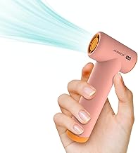 Handheld Portable Turbo Fan, 85000RPM Super High-speed Fan with 4-speed, 4000mAh, USB-C Rechargeable Personal Battery Operated, Mini Small Pocket Design for Travel/Outdoor/Vacation/Concert/Gift, Pink