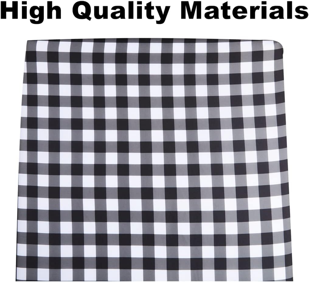 4 Pack Buffalo Check Plaid Neutral Unisex Fitted Baby Crib Sheets Set for Baby Boys or Girls (Red)