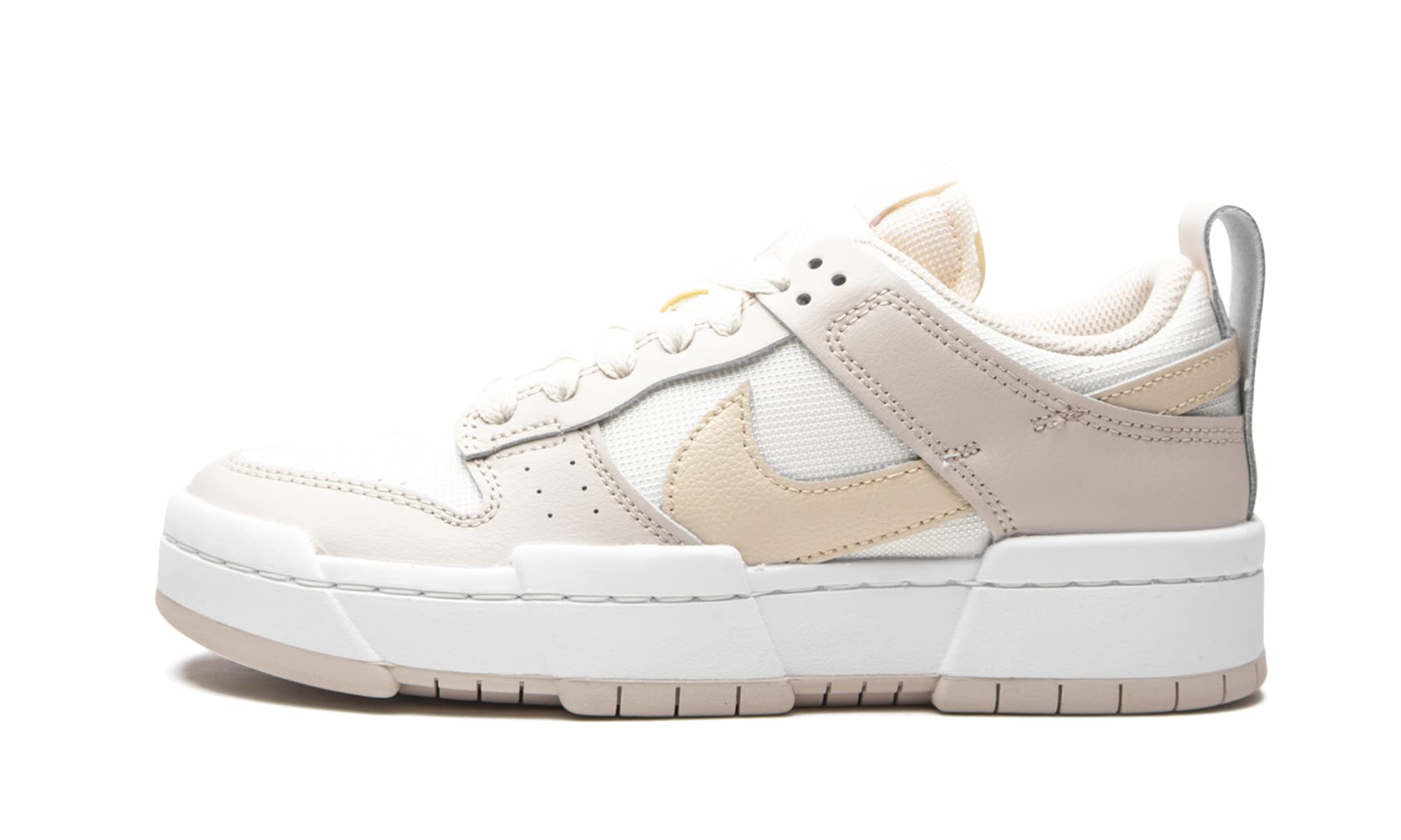 NikeWomens WMNS Dunk Low Disrupt CK6654 103 Sail/Desert Sand - Size