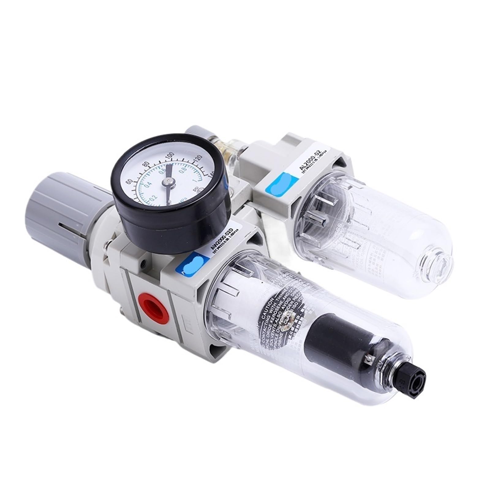 PHNOITPQ AC Series FRL Double air Source Treatment AC2010/AC3010/AC4010/AC5010 Oil-Water Separator Pressure regulating Filter(AC2010-02D)