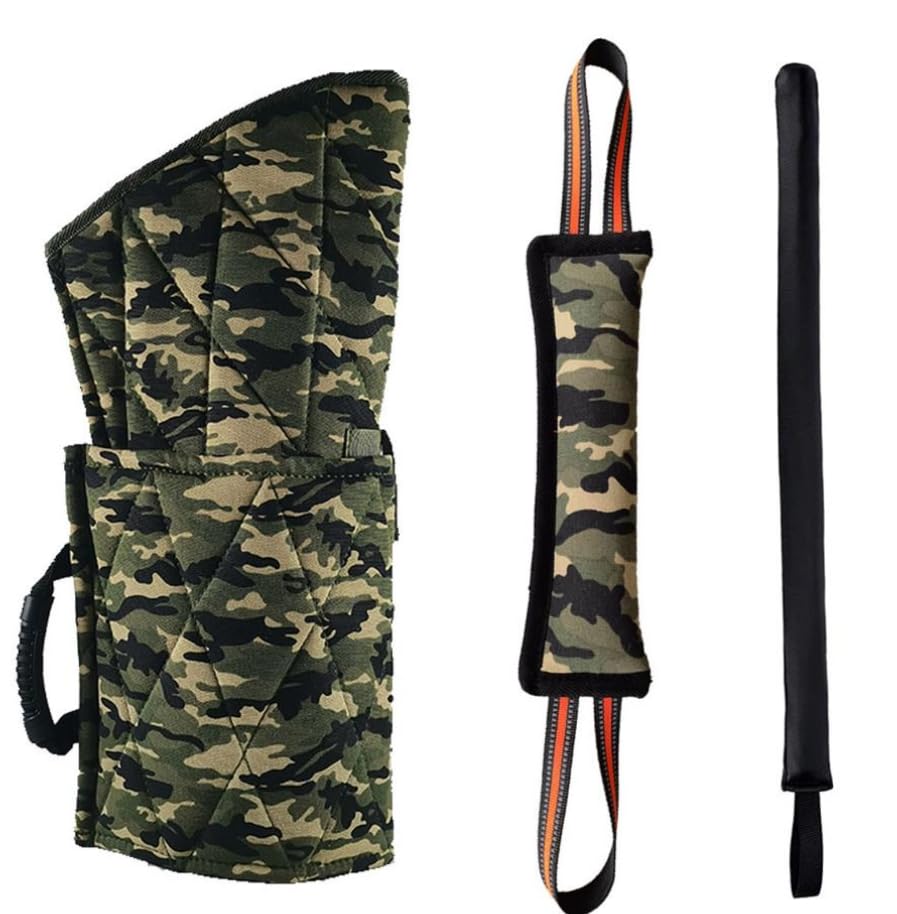 Luminexia Manchette Mordant Manches de Dressage de Chien en Chanvre Berger Allemand Manchon de Dressage de Chien Manchon Mordant Fournitures de Dressage