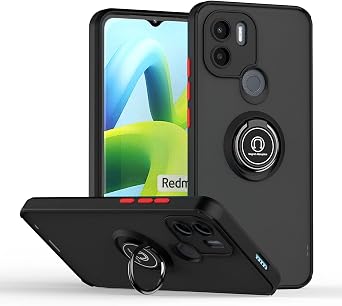 Compatible with Redmi A1 Plus Bracket Phone Case,Compatible with Redmi A1 Plus [Car Mount Magnetic Stand] [PC+TPU] Anti-Drop BR