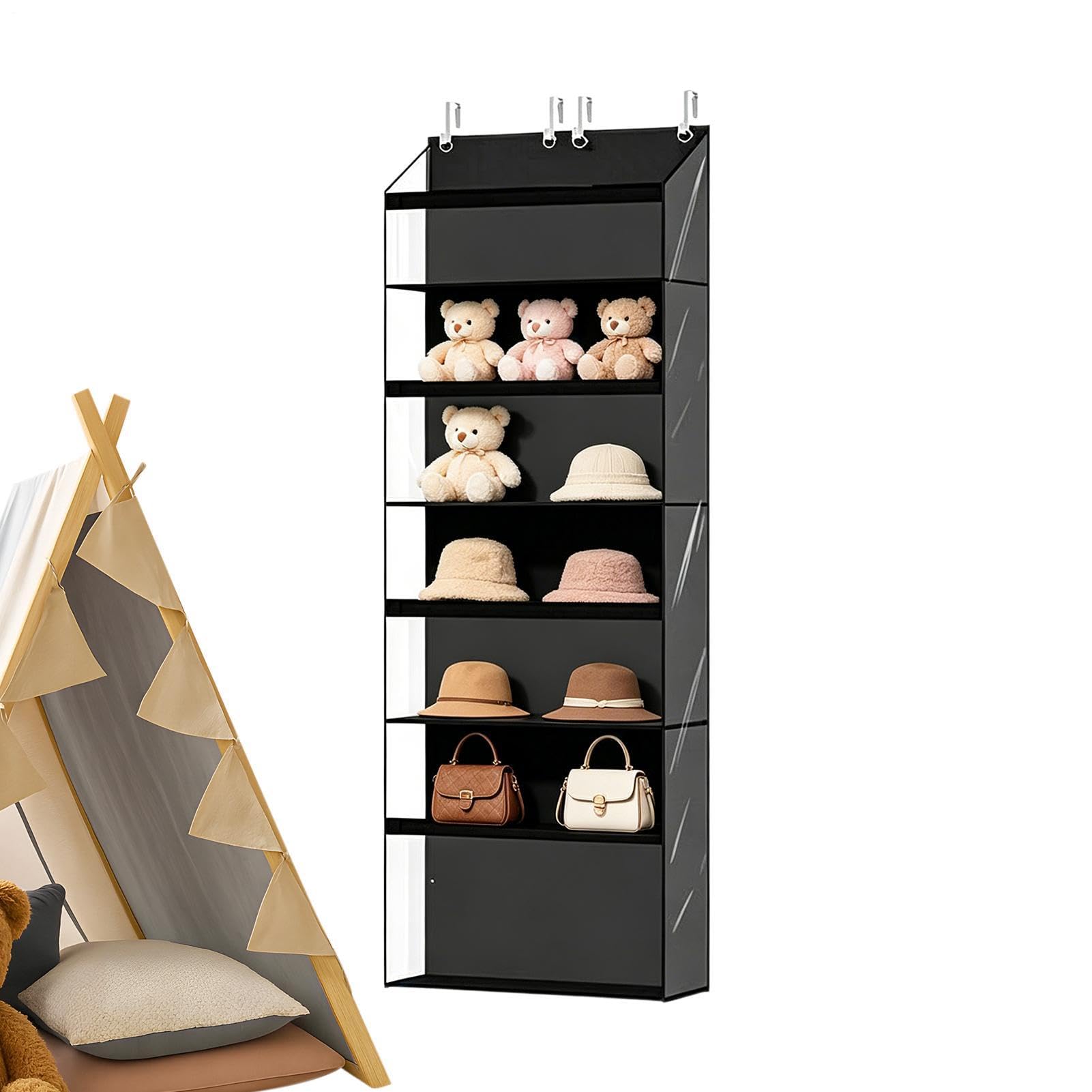 Organizer da Porta Mensole a Parete | Scaffale Portapeluche per Bambole Vestiti Camere da Bagni Armadi Camerette dei Bambini Dormitori Appartamenti Case