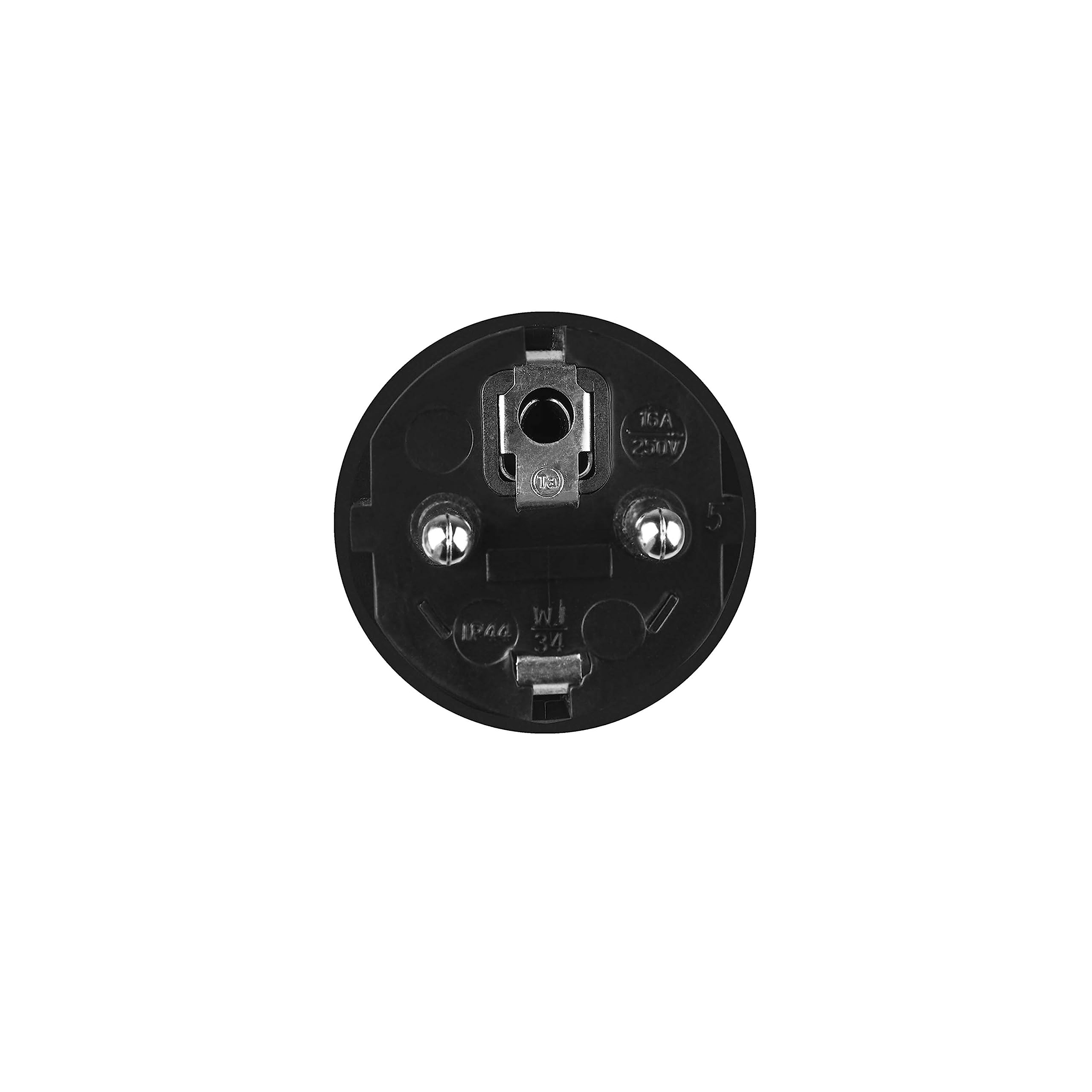 Green Cell Adattatore CEE 16A 5P 400V su Presa Schuko 230V, Lunghezza 40 cm, Grado di Protezione IP44, Cavo 3x2,5 mm2, Potenza Massima 3,7 kW, per Caricabatterie EV e Attrezzature da Officina, Nero
