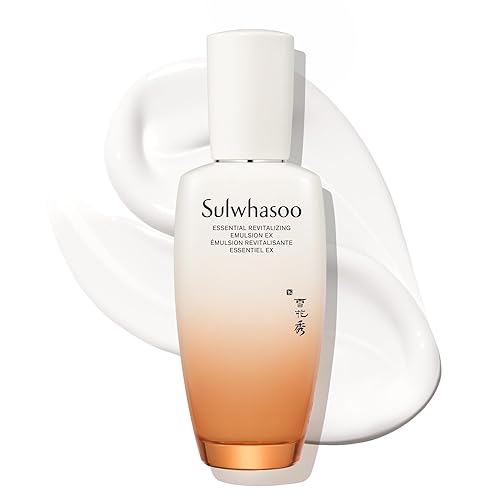Sulwhasoo Essential Revitalizing Emulsion EX - Loción ligera de rápida absorción que ofrece hidratación las 24 horas mientras calma y apoya
