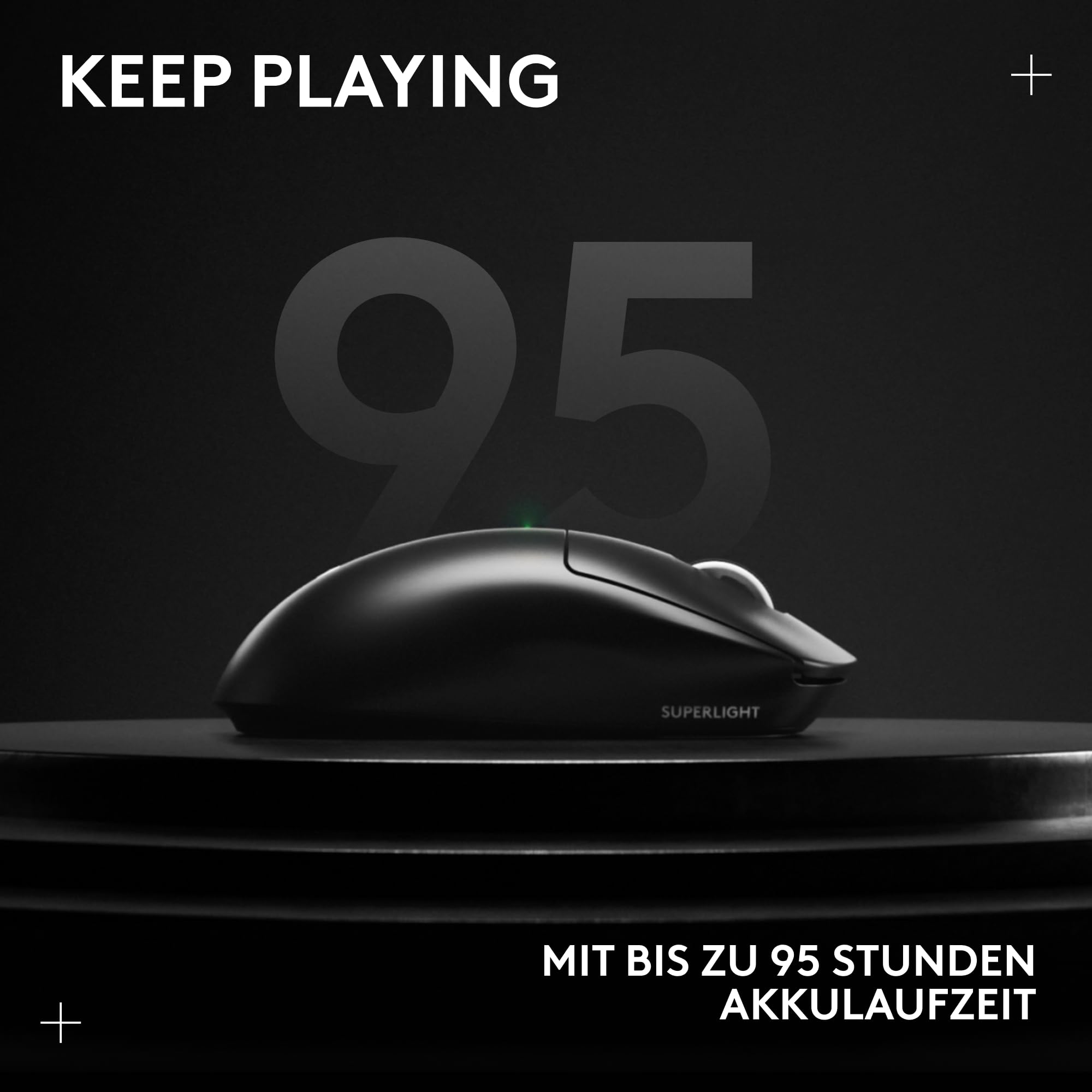 Logitech G PRO X SUPERLIGHT 2 kabellose Gaming-Maus, 60 g, 44K DPI, 8.000 Hz, USB-C, Schwarz