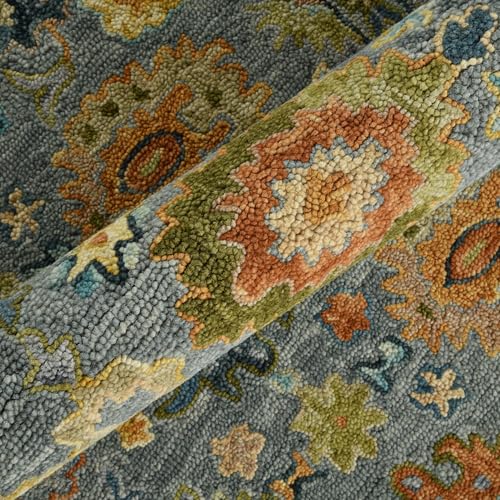Image of Hand Tufted Premium Rug Premium Wool Carpet for Living Room Bedroom and Hall Size 9x12 Feet Color Multi