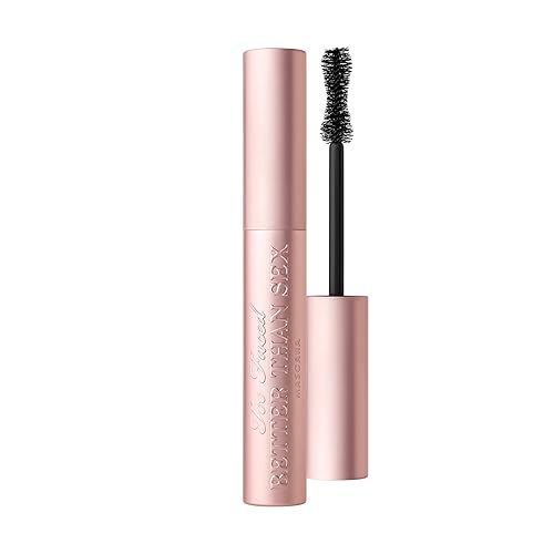 Too Faced Better Than Sex Volumizing Mascara | Dramatic Volume + Length | Cruelty Free - 01 Black (Deepest Black) - Full Size - 0.27 FL Oz
