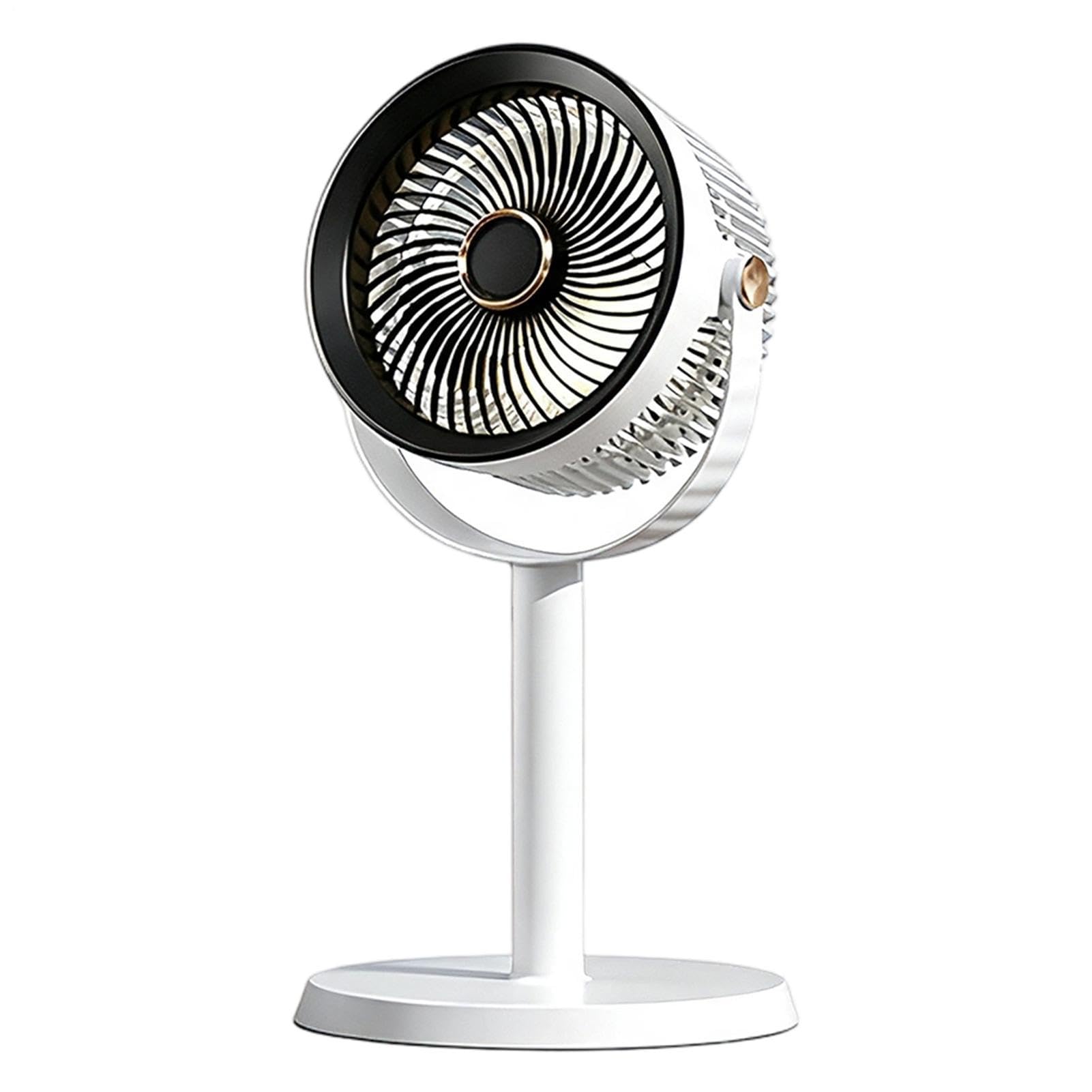 Ventilador vertical Pedestal Recargable De 5 Velocidades Silencioso Con Luz | Ventilador de suelo bajo consumo Para Salón, Oficina, Hogar, Cocina, Interior, Exterior Y Camping
