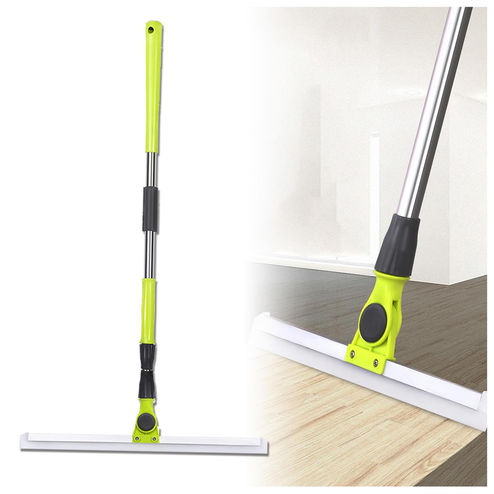 Aragan para Suelos, con Mango De 130 Cm De Largo Magic Broom Sweeper, Escoba De Silicona Limpia Vidrio,Polvo Fino,Cabello Y Líquidos,Small:35×130cm