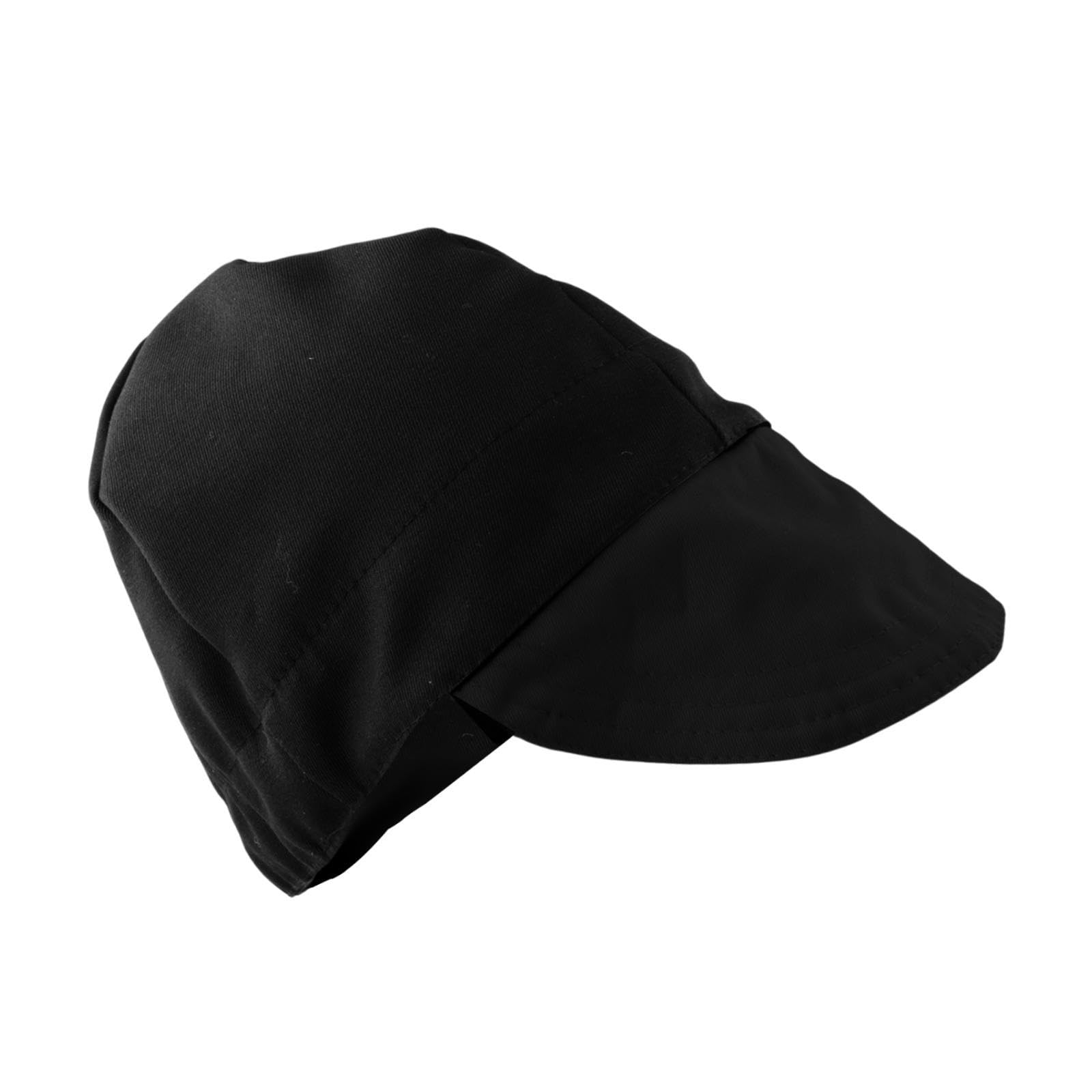 MagiDeal Gorro de soldadura resistente a las llamas, cubierta segura ignífuga, cómodo, resistente a las llamas, gorro para soldar a prueba de polvo, casco de, Negro