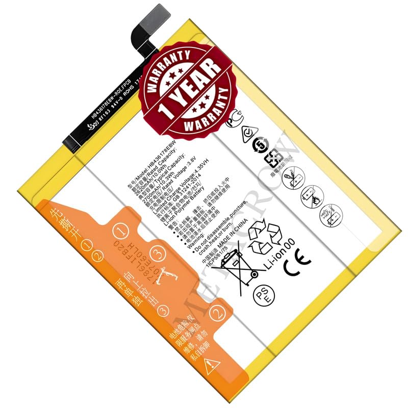 Image of Original HB436178EBW Battery Compatible for Huawei Mate S (CRR-UL00, CRR-L09, CRR-UL20) - (2700mAh) - 1 Year Warranty JK1