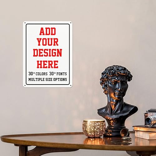 Miniatura 3 de Letreros personalizados para exteriores, letreros de estacionamiento de metal personalizados de 6 x 8 pulgadas para negocios, señales de