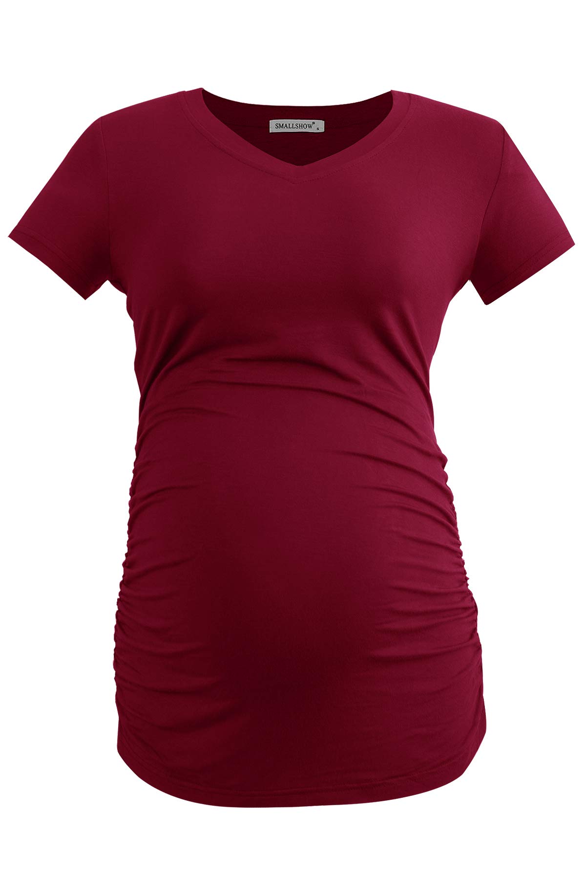 Smallshow Femmes V Cou Maternité Vêtements Haute Qualité Grossesse T Shirt 3-Pack