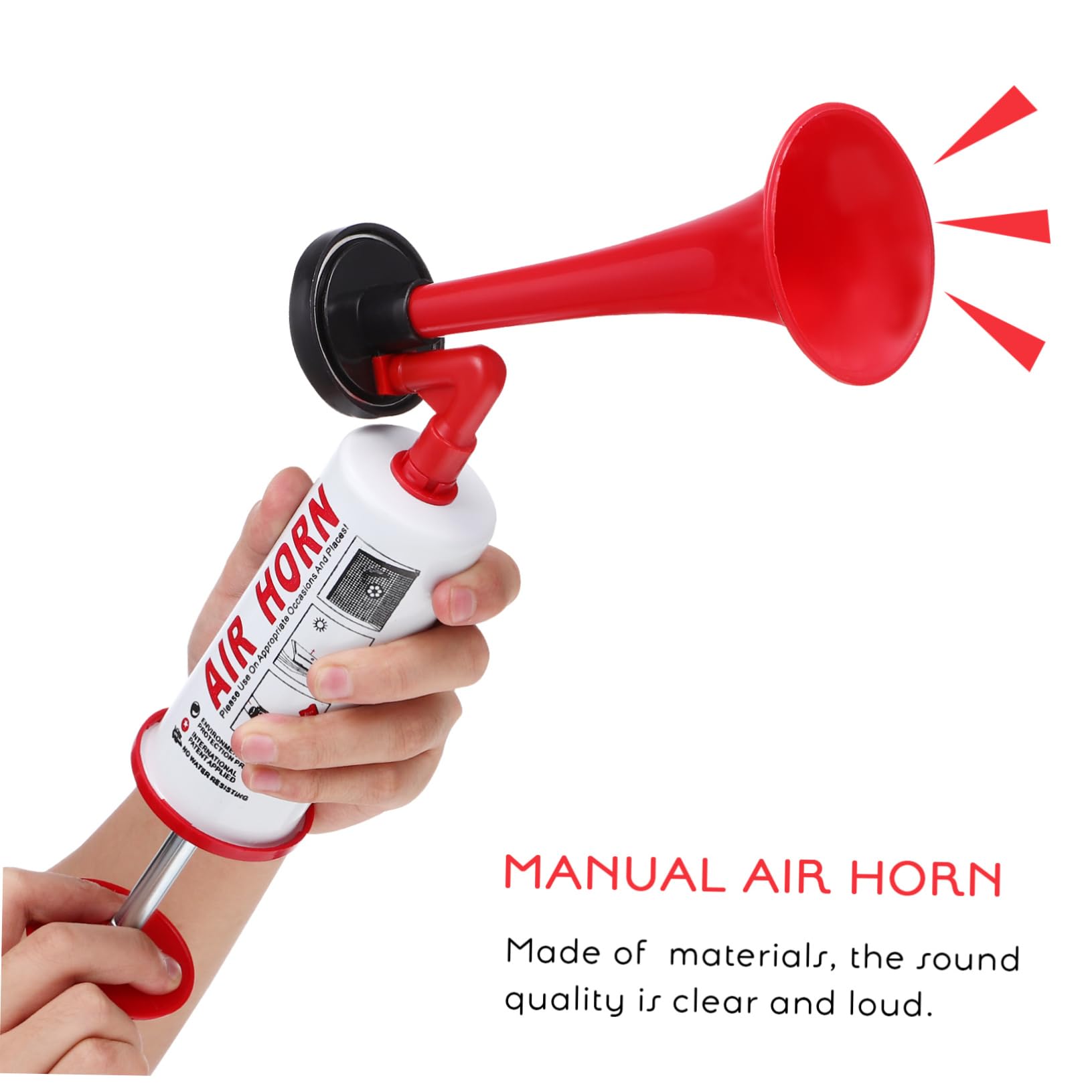 BESTYASH Handheld Air Horn Portable Pump Horn for Safety Loud Sound Easy to Use Durable Design for Boats Hiking Sports Events and