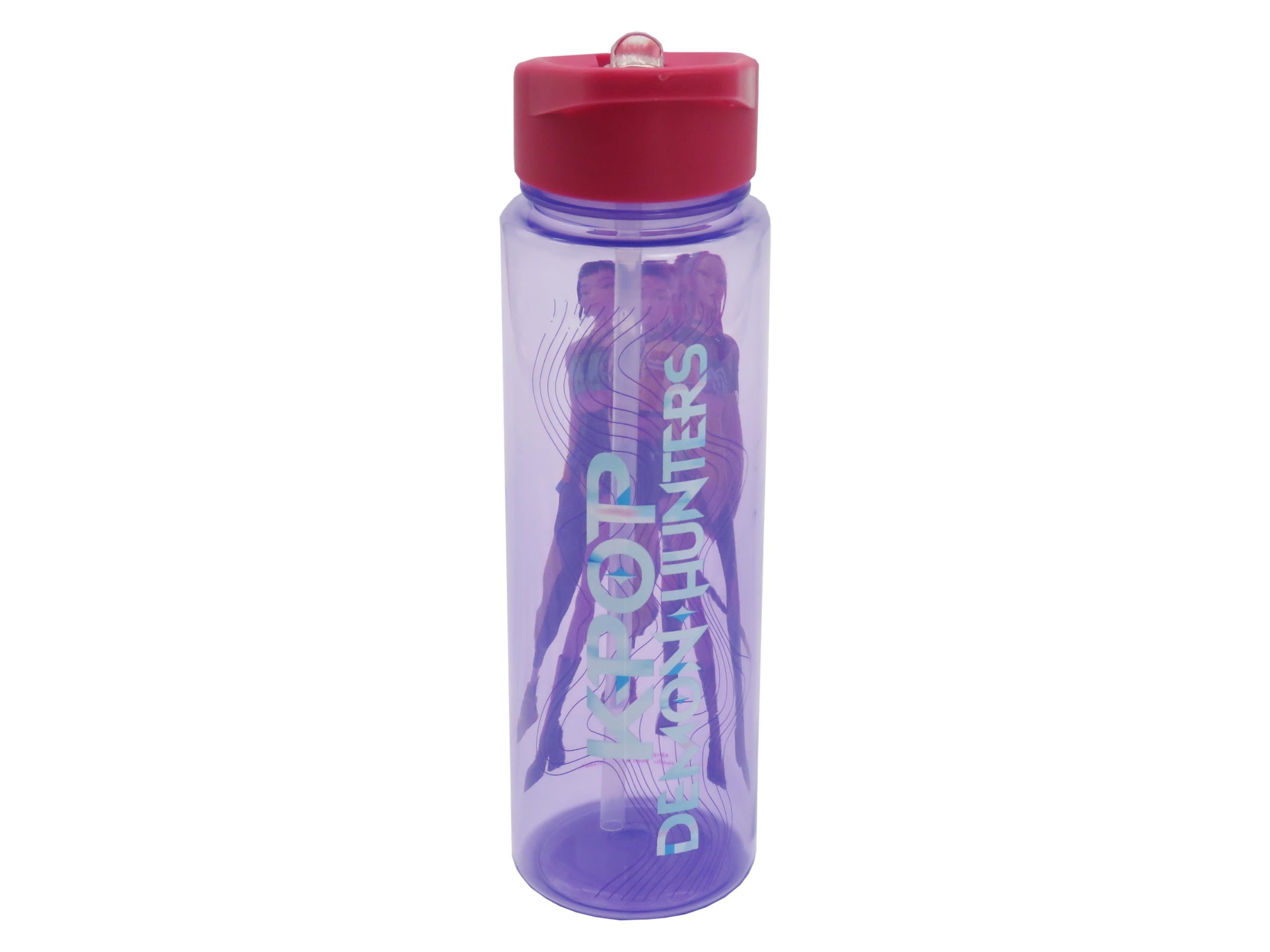 Gourde K-pop Demon Hunters Trio - 700 Ml, Plastique Sans BPA, Illustration Officielle, Pour Fans Et Fitness