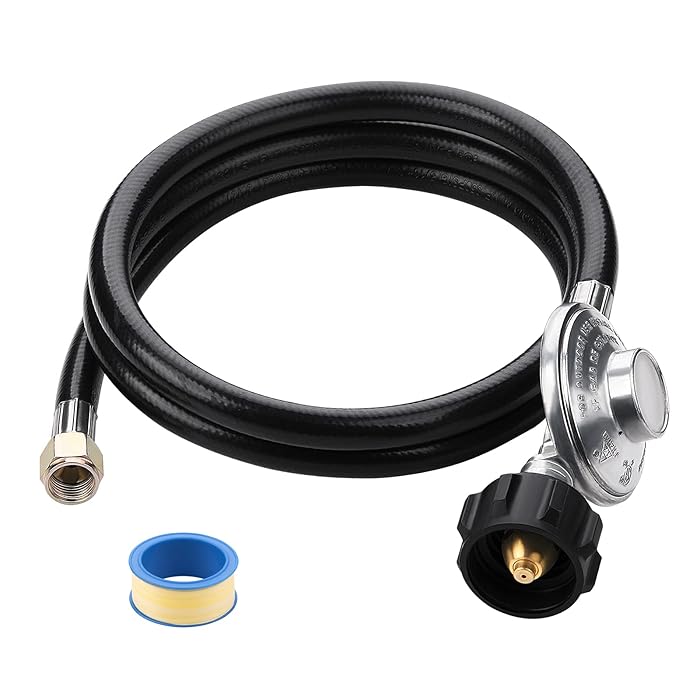 Buy Shirbly Low Pressure Regulator Propane Hose, QCC1 / Type1