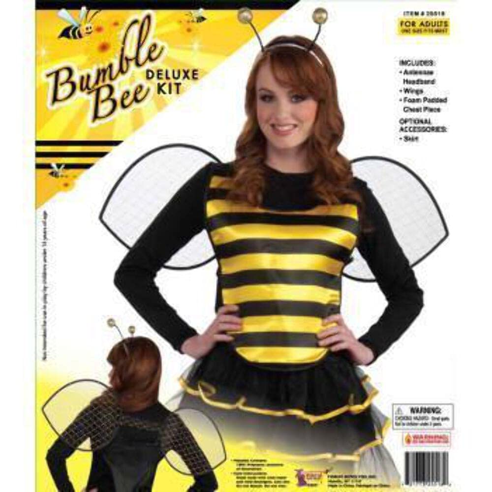 Rubies Women's Forum Bumble Bee Complete Costume Kit Adult Sized, Yellow, One