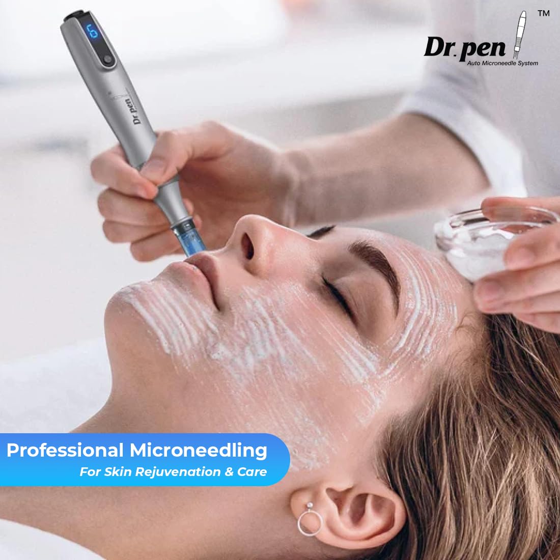 Dr.pen Ultima M8S Microneedling Pen – Kit de Derma Pen Inalámbrico con 20 Cartuchos de Repuesto