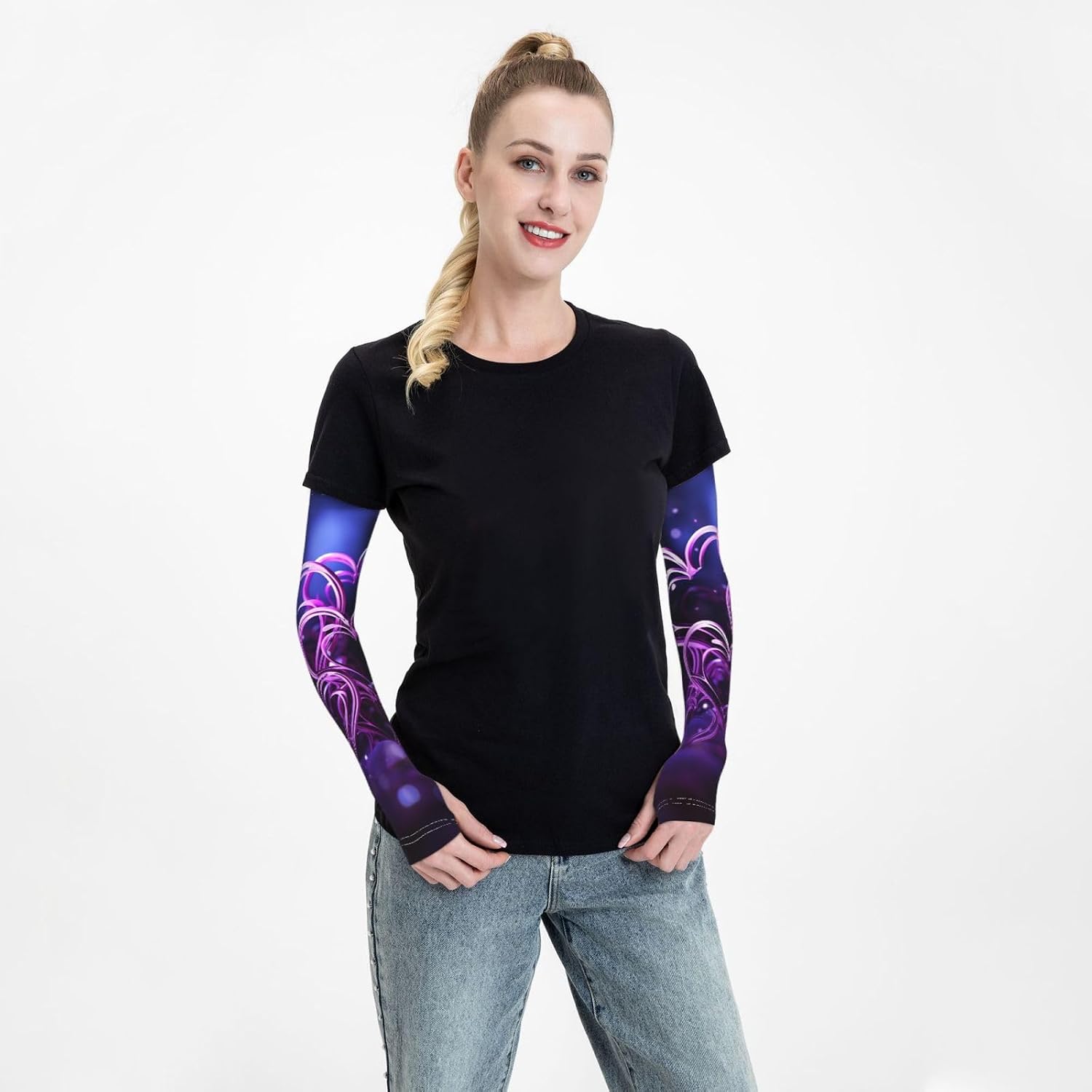Fiery Red Sunset Arm Sleeves For Men Women Cooling Sleeves Uv Blocking Protection Sleeve