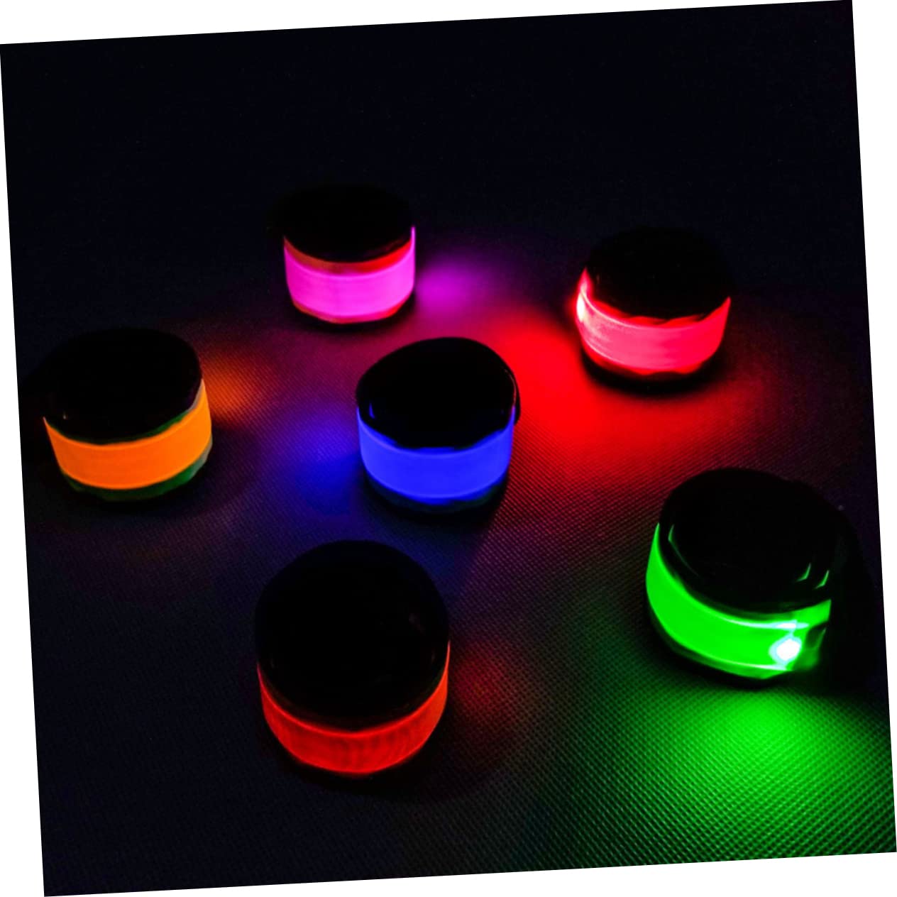 UKCOCO Braccialetti Schiaffi da Corsa Notturna Braccialetti Schiaffi A LED Braccialetti di di Sicurezza Braccialetti Schiaffi Luminosi