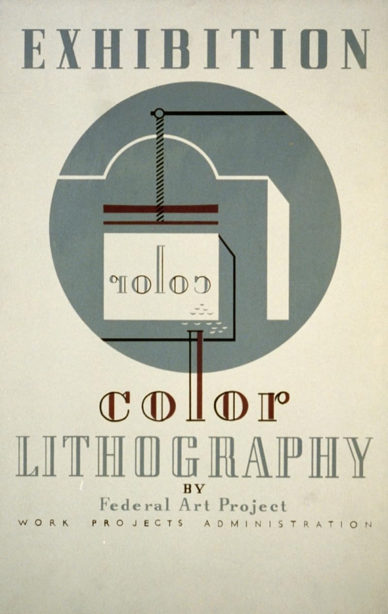 Póster de Litografía en color (1936-1941) de Jerome Henry Rothstein (24 x 36)