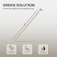 Vista 2 de Party Essentials Agitadores de café de bambú de 5.5 pulgadas / palitos para bebidas, 1000 unidades, natural