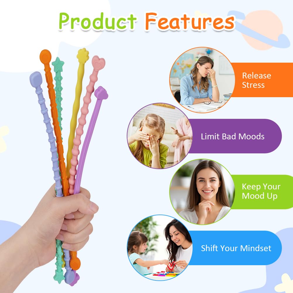 OSDUE Silicone Fidget Toys Sensory Stick - Image 4