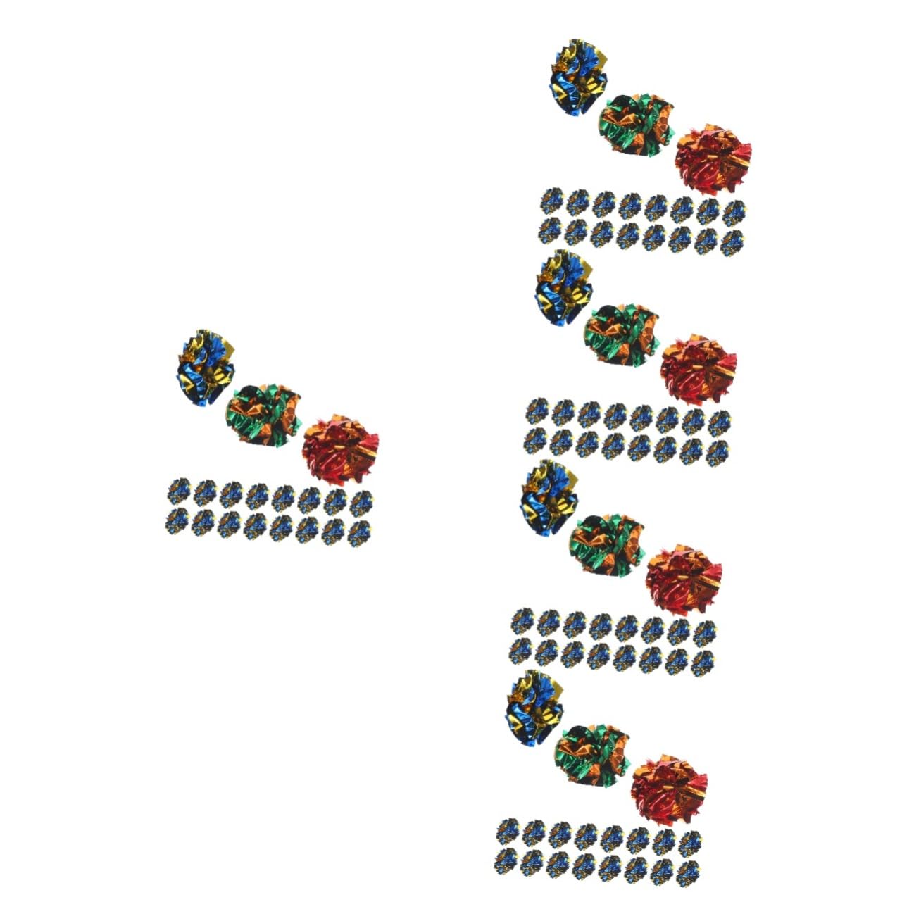 Kisangel 5sets Katze Interaktive Crinkle Für Indoor Katzen Kätzchen Hüpfspielzeug 20 Stücke * 5