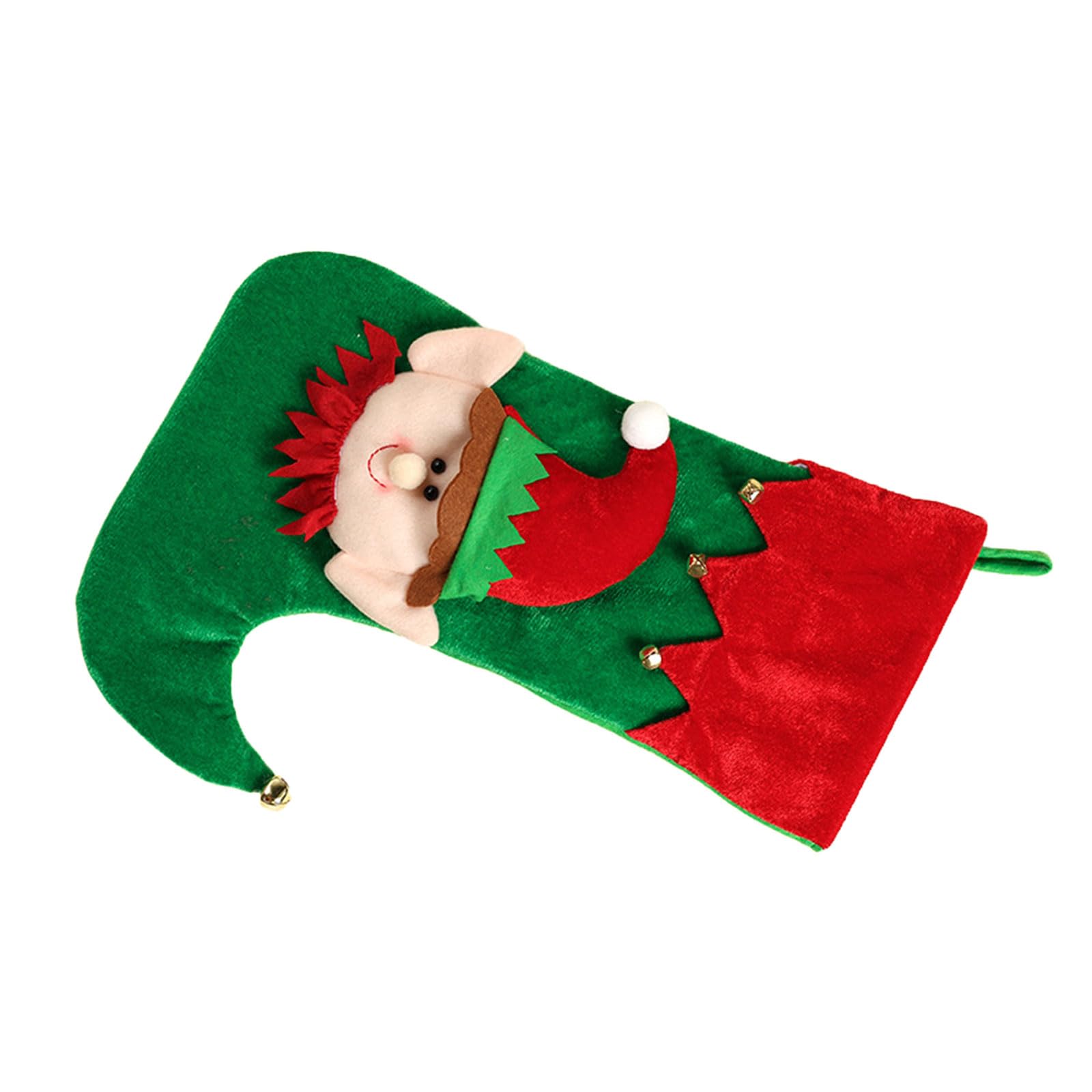 YROHGKPN Christmas Stockings Candy Bag with Cartoon Elves, Holiday Hanging Socks for Tree Party Home Decoration Stocking Bulk