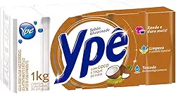 Ypê - Sabão em Barra com Coco e Toque de Aveia Perfumado 1Kg