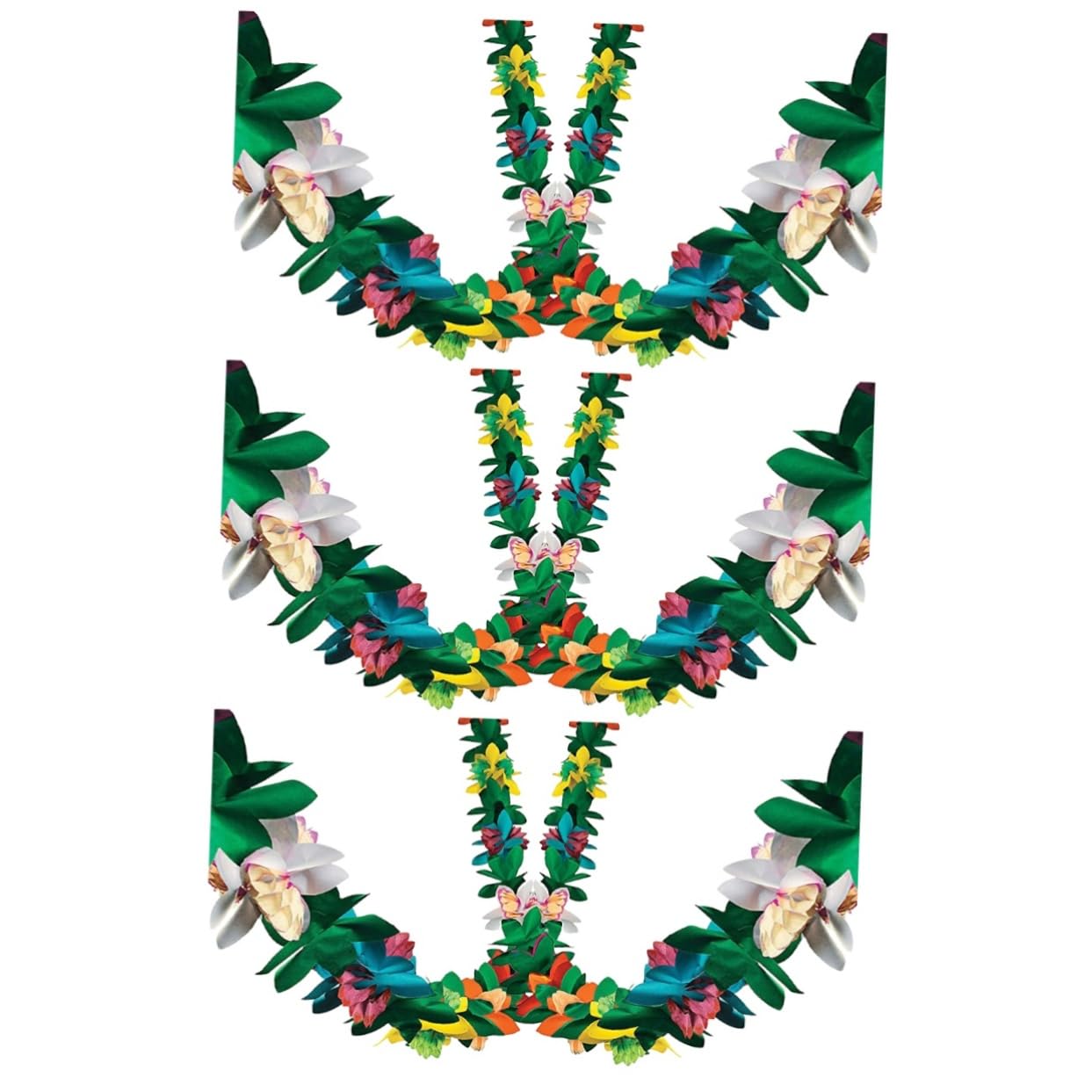 PRETYZOOM 6 Stk Party-Banner Blumenbanner Luau- -Banner hawaiianisches Partybanner Blumendekoration hawaiianische Partydeko hawaiianische papiergirlande hawaiisch Papierbanner