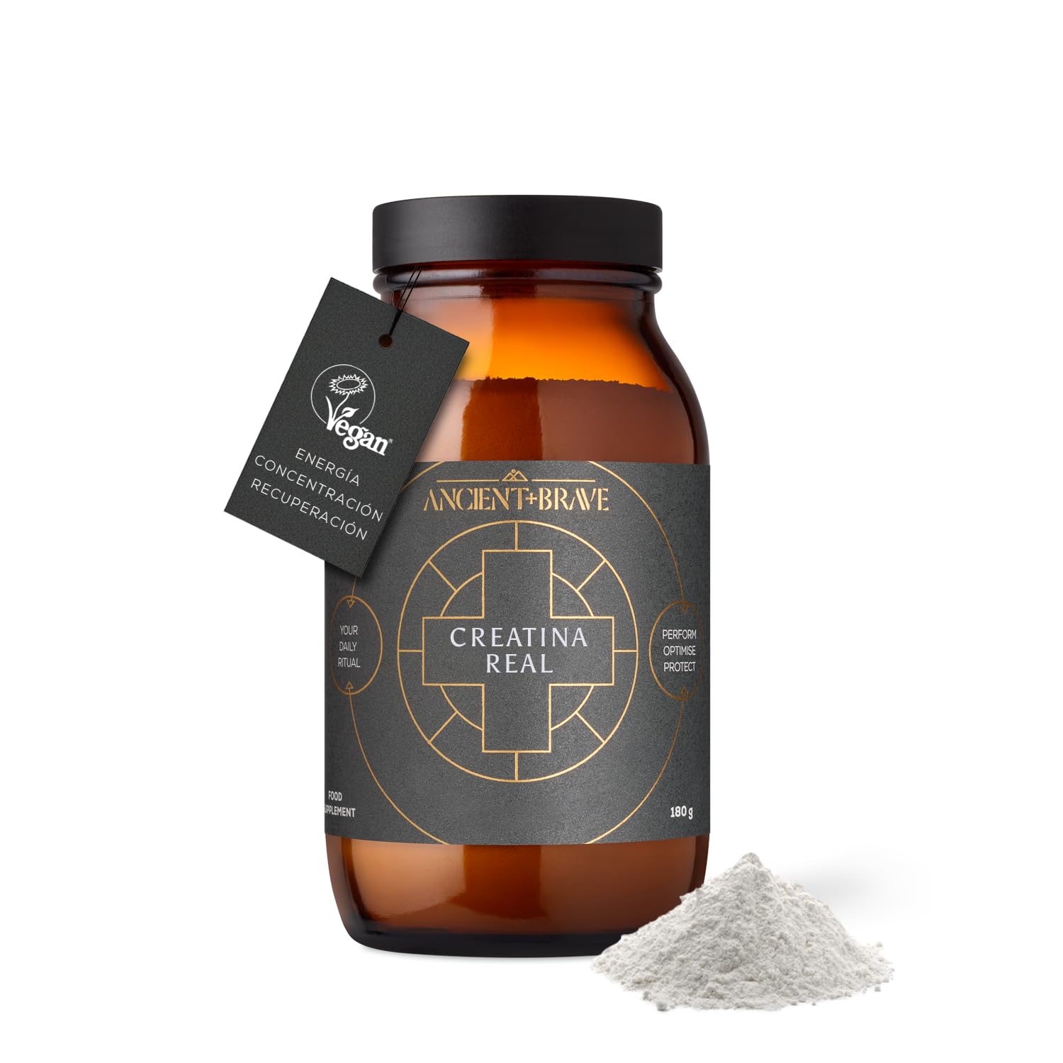 Ancient + Brave True Creatine+ | 180g | 36 Raciones | Creatina en Polvo