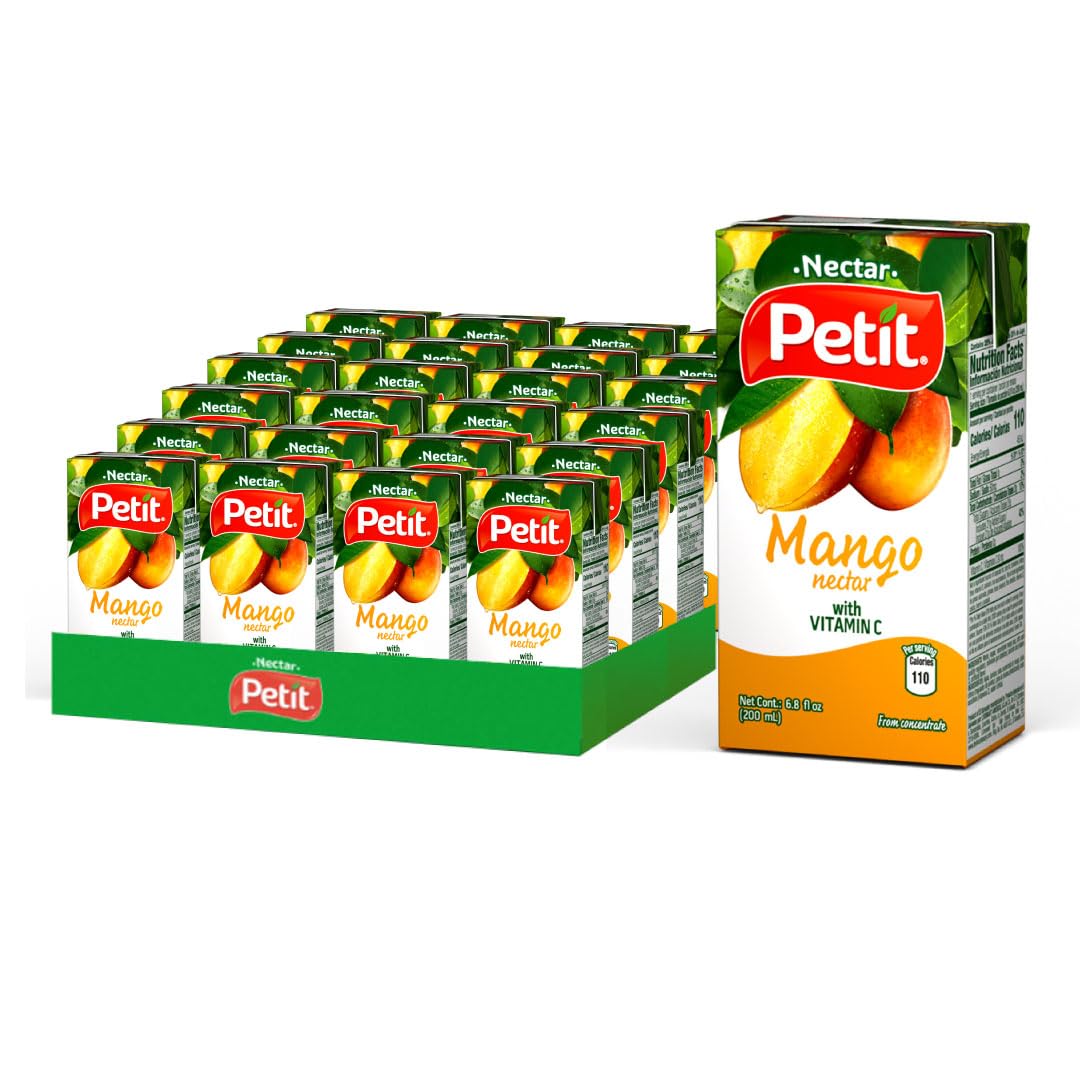 Petit Mango Nectar, 200 ml (Pack of 24) – Refreshing Tropical Fruit Beverage
