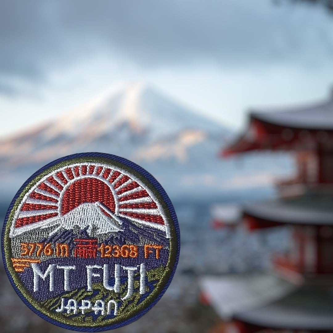 Toppa Termoadesiva Monte Fuji 6,6 Cm - Ricamata Per Abbigliamento, Giacche, Pantaloni - Gemelolandia - 3