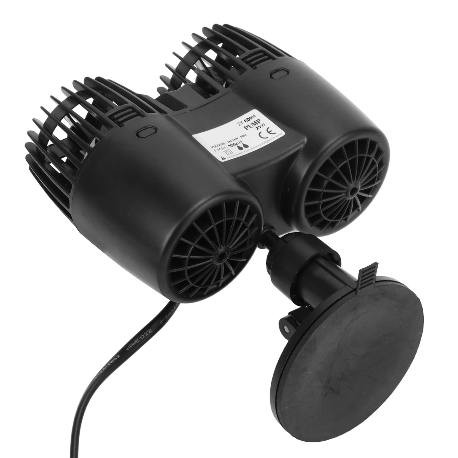 ANGGREK Pompa di Movimento per Acquario, Pompa a Flusso Reversibile 360 Gradi Silenziosa in Plastica for Acquari (Spina europea 220 V ZY-800M)