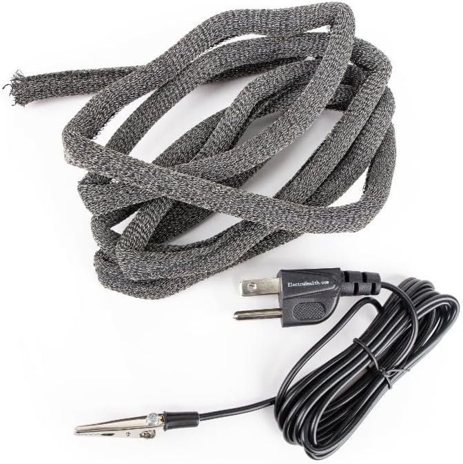 Safe Wrap - Grounded Electric Field EMF Guard for Cords and Cables