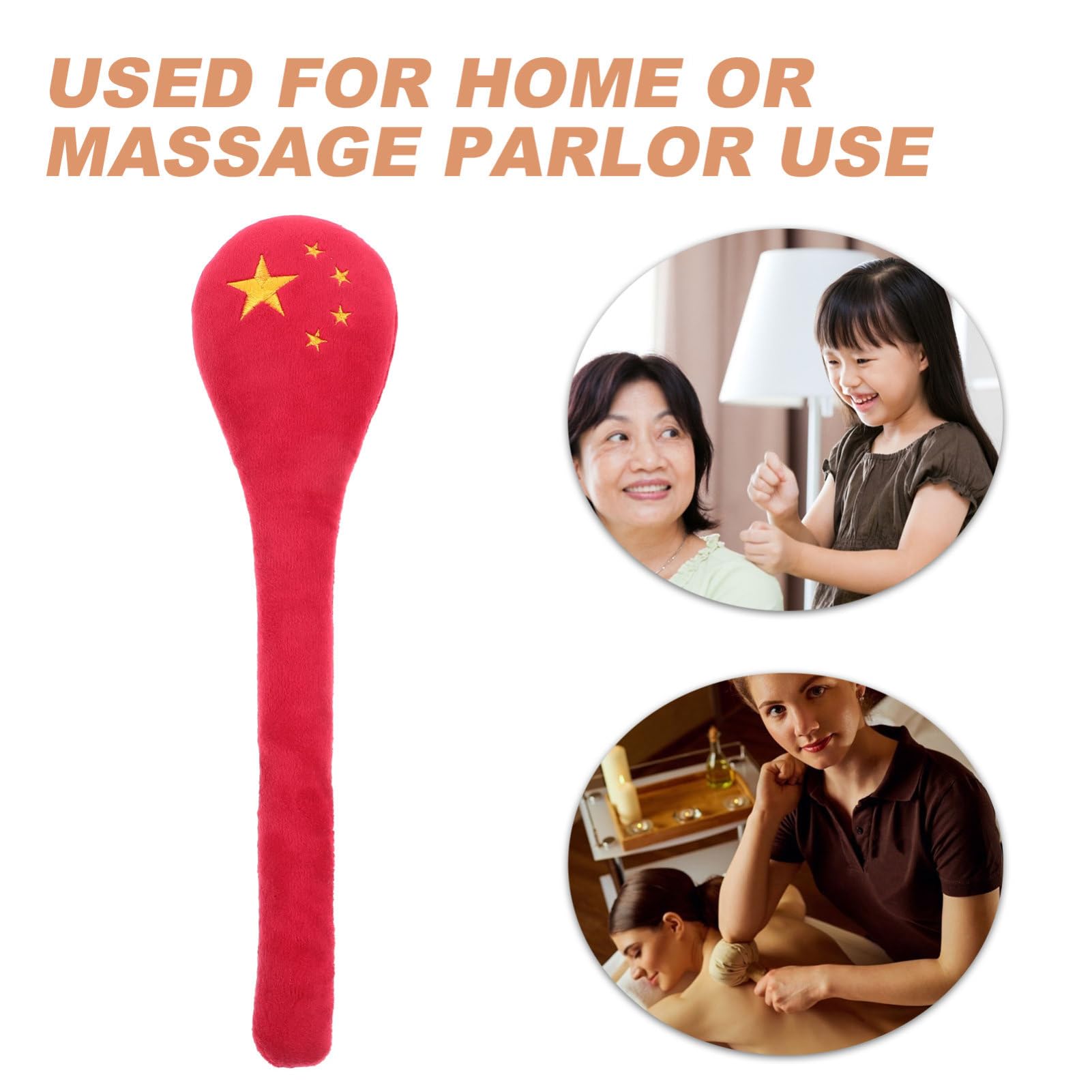 VALICLUD 5 Stück Meridian Paida Stick Muskeln Bein Stickwalze Schulter werkzeug rückenmassagegerät hammer Selbstmassagegerät für den Rücken Triggerpunkt-Massagegerät Massagestab Flanell rot